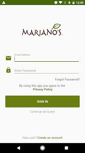 mariano's online application.